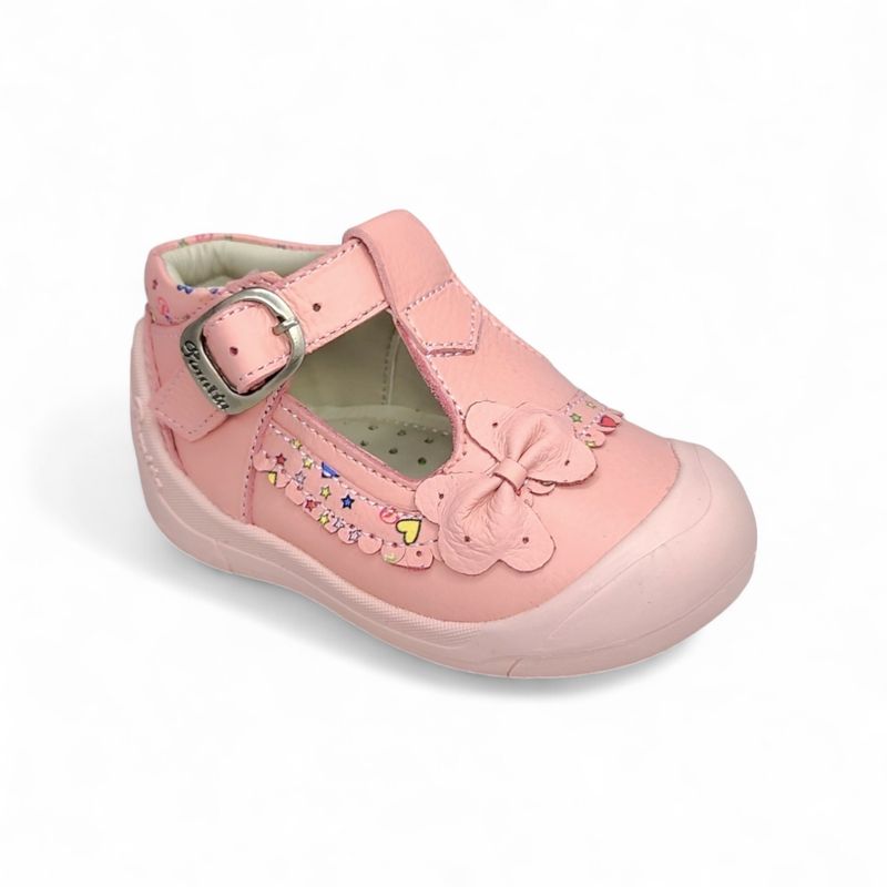 GENERICO - Zapato pibe semi-ortopédico gateador Palo Rosa Pibe para niña bebé