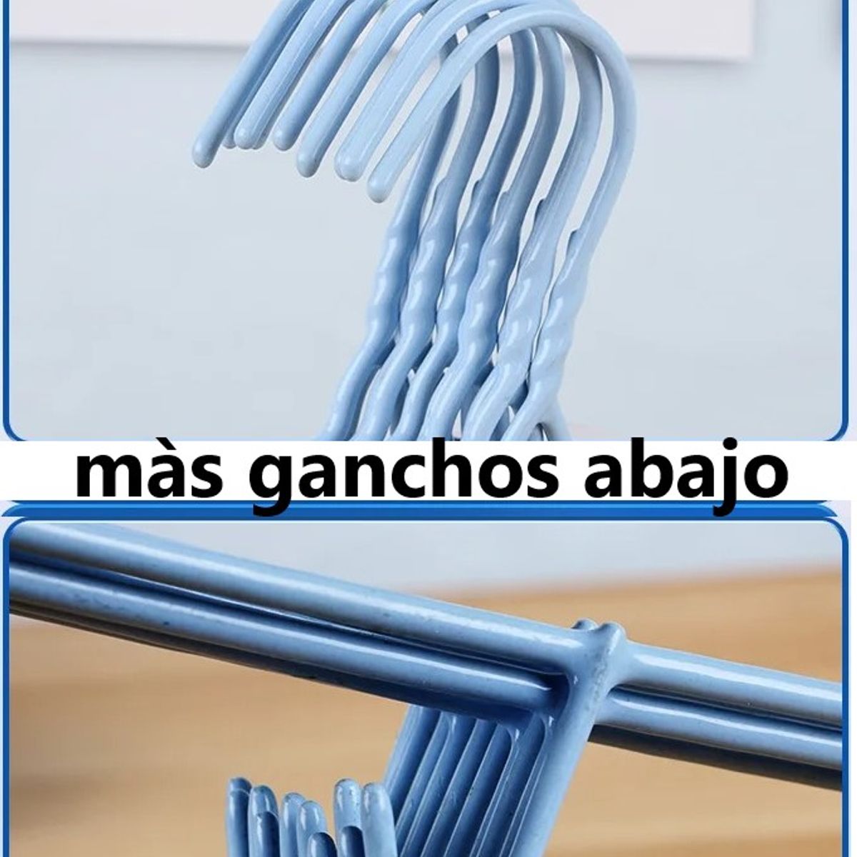 GENERICO - 20 Ganchos Colgadores Para Ropa - VERDE CLARO