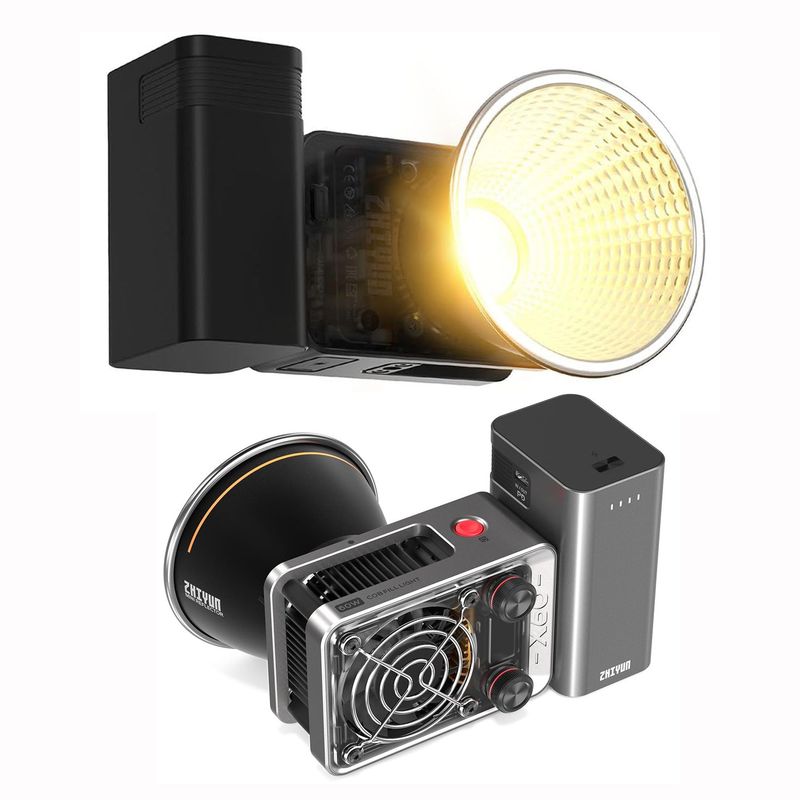 ZHIYUN - Zhiyun Molus X60 Luz de video COB BICOLOR de 60W - PRO Kit