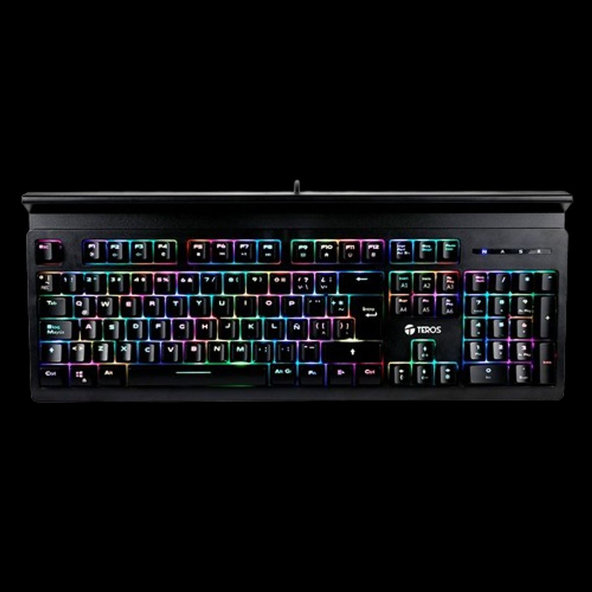 TEROS - Teclado Gamer Teros Te-4151 Mecanico Multimedia Iluminación