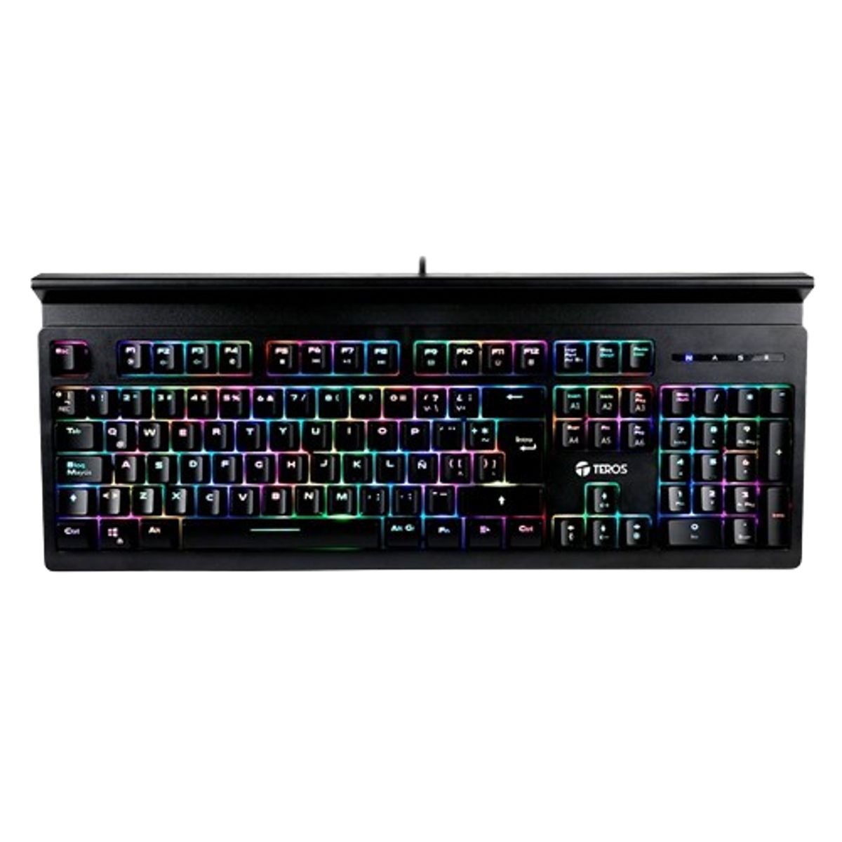 TEROS - Teclado Gamer Teros Te-4151 Mecanico Multimedia Iluminación
