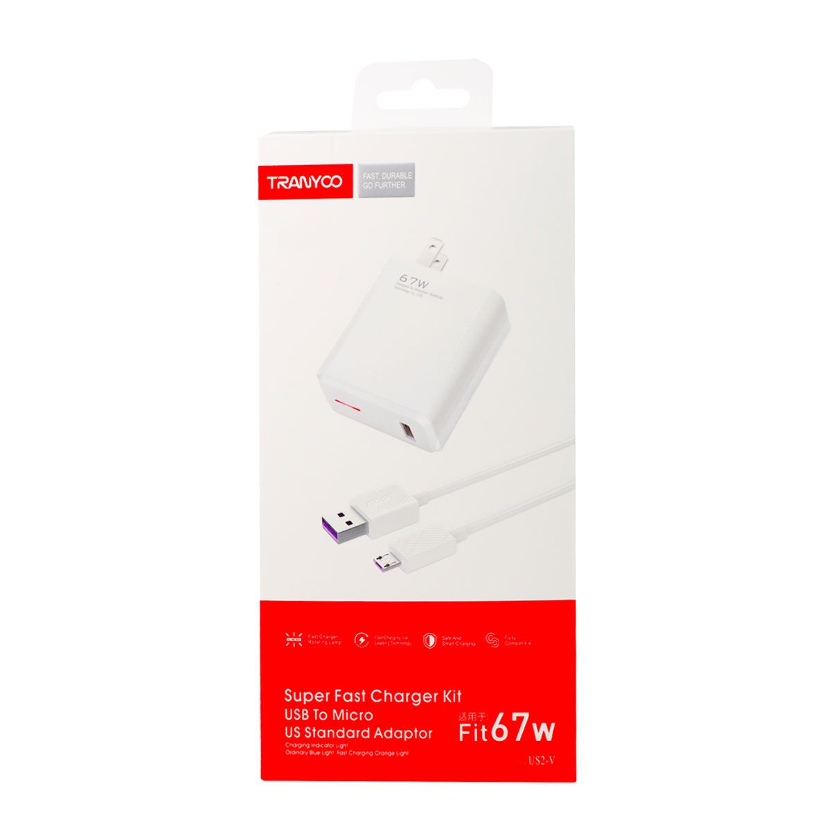 TRANYOO - Cargador 67W Super Carga Rapida Tipo USB-C