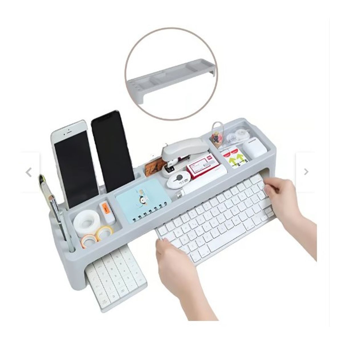 GENERICO - Organizador de escritorio portatil para celular lapiceros accesorios