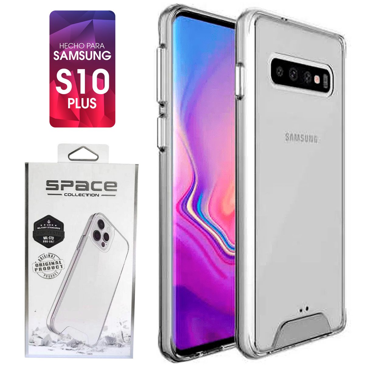 GENERICO - Space Case Transparente Samsung S10 Plus Funda Para celular