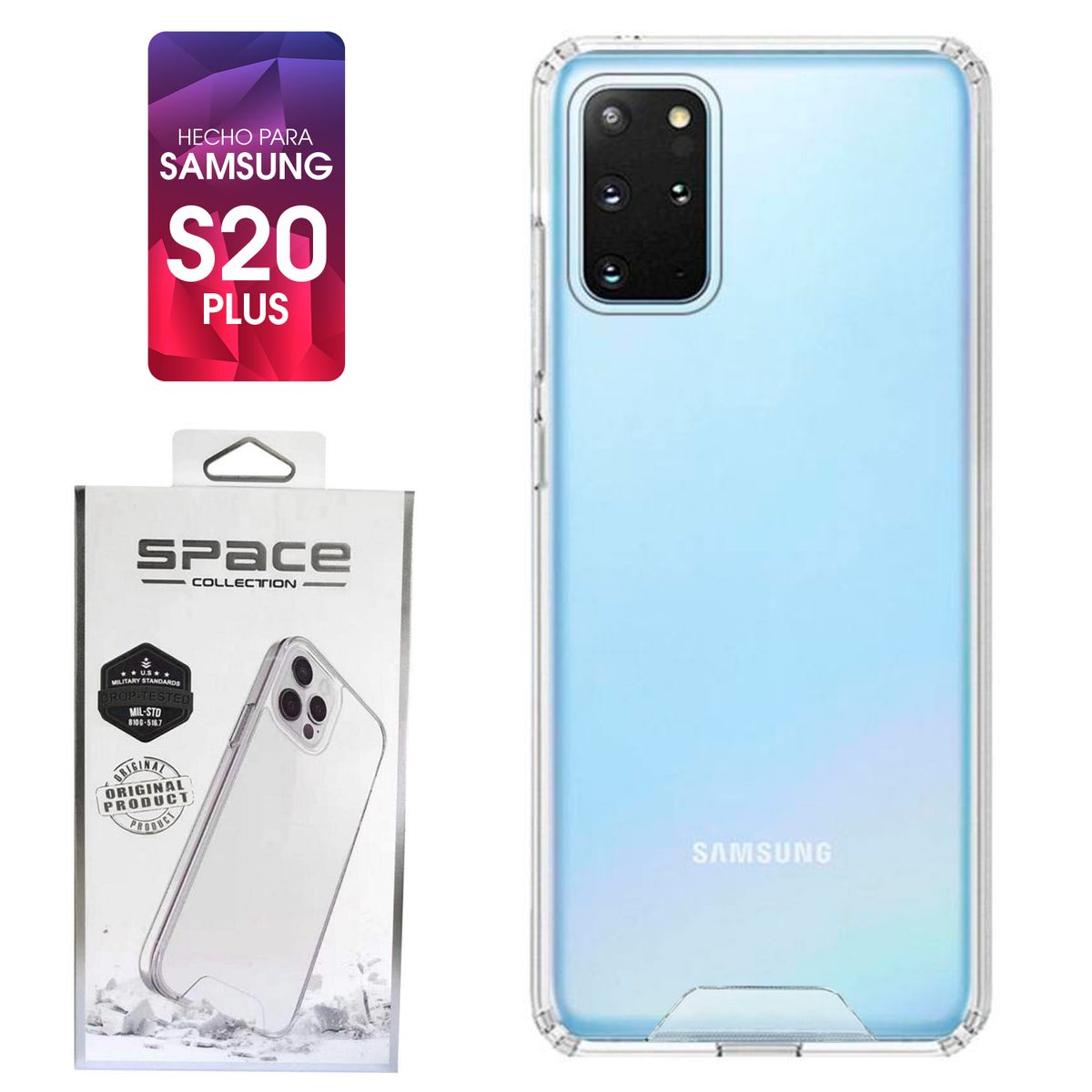 GENERICO - Space Case Transparente Samsung S20 Plus Funda Para celular
