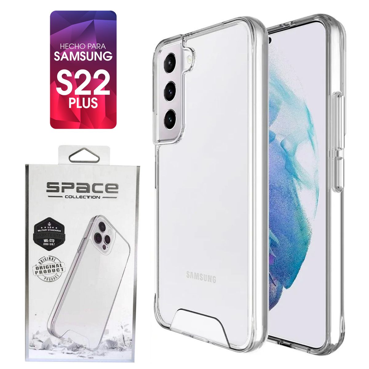GENERICO - Space Case Transparente Samsung S22 Plus Funda Para celular