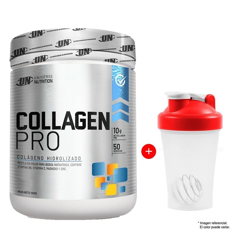 UNIVERSE NUTRITION - Collagen Pro 500g Colágeno Universe Nutrition Fruit Punch más Shaker