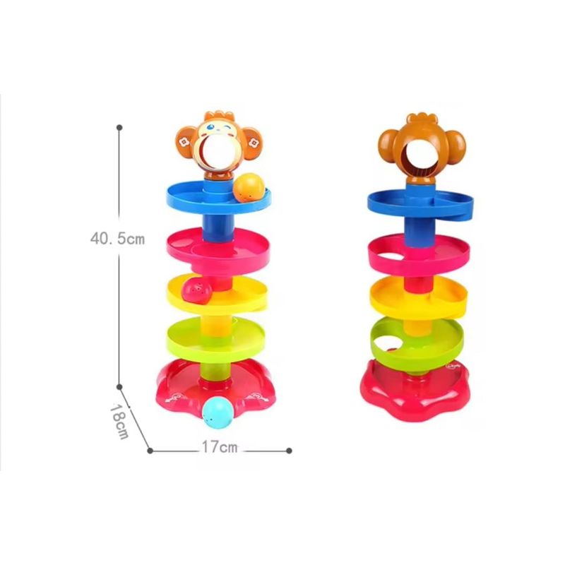 GENERICO - BOLA RODANTE EN ESPIRAL JUEGO DIDACTICO - JUGUETE NAVIDAD