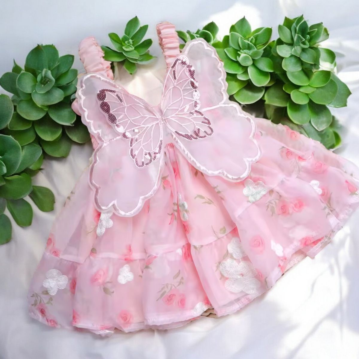 GENERICO - VESTIDO PARA NIÑA DE  MARIPOSA