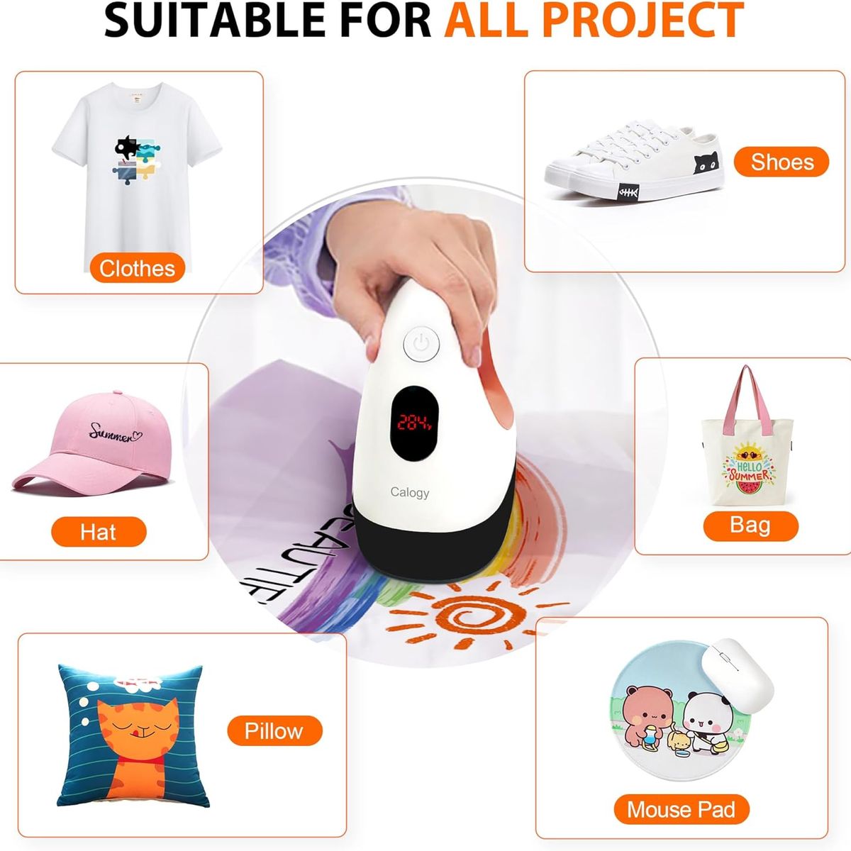 GENERICO - MINI PLANCHA CALOR SUBLIMACION SUBLIMADO TRANSFERENCIA CALOR