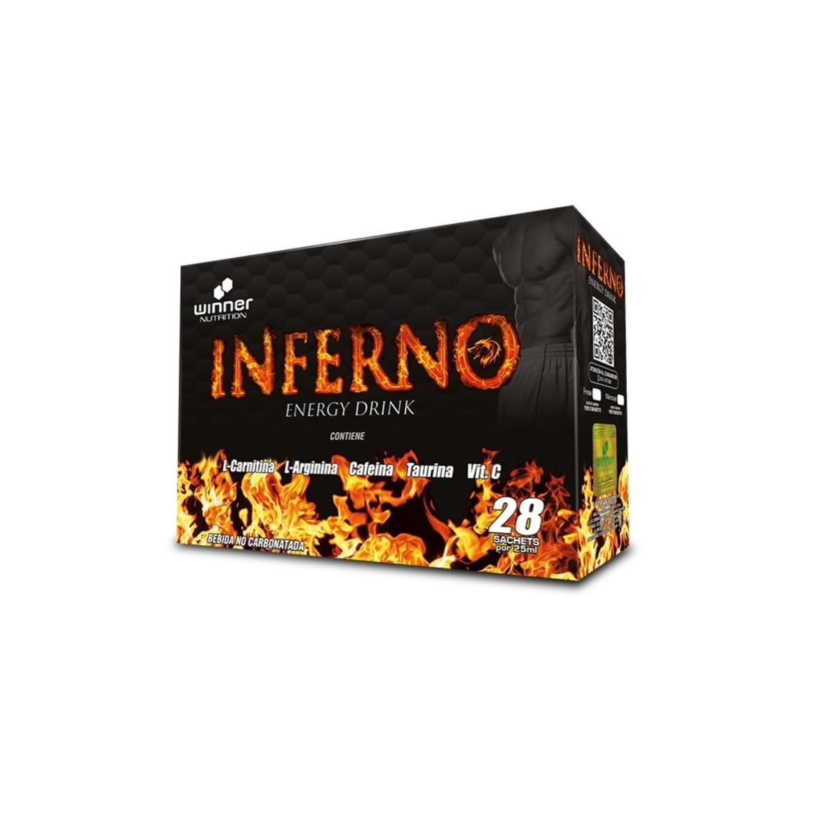 WINNER NUTRITION - TERMOGÉNICO INFERNO 28 SACHETS FRESA WINNER NUTRITION