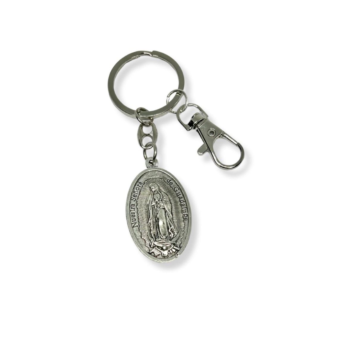 SANTORAL - Llavero Virgen de Guadalupe - Plateado