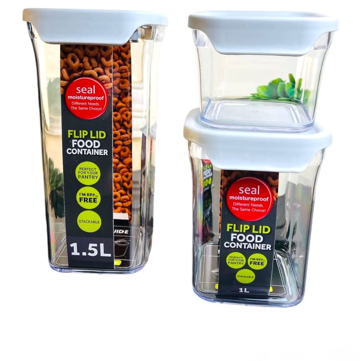 GENERICO - Set  de 3 Contenedores  para Almacenamiento