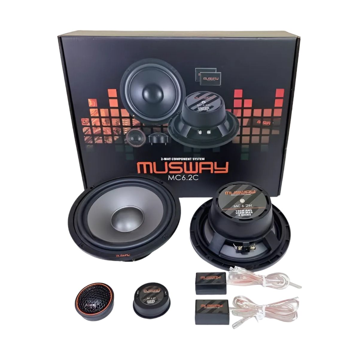 GENERICO - PARLANTES COMPONENTES MUSWAY 200WATTS  - MC6.2C
