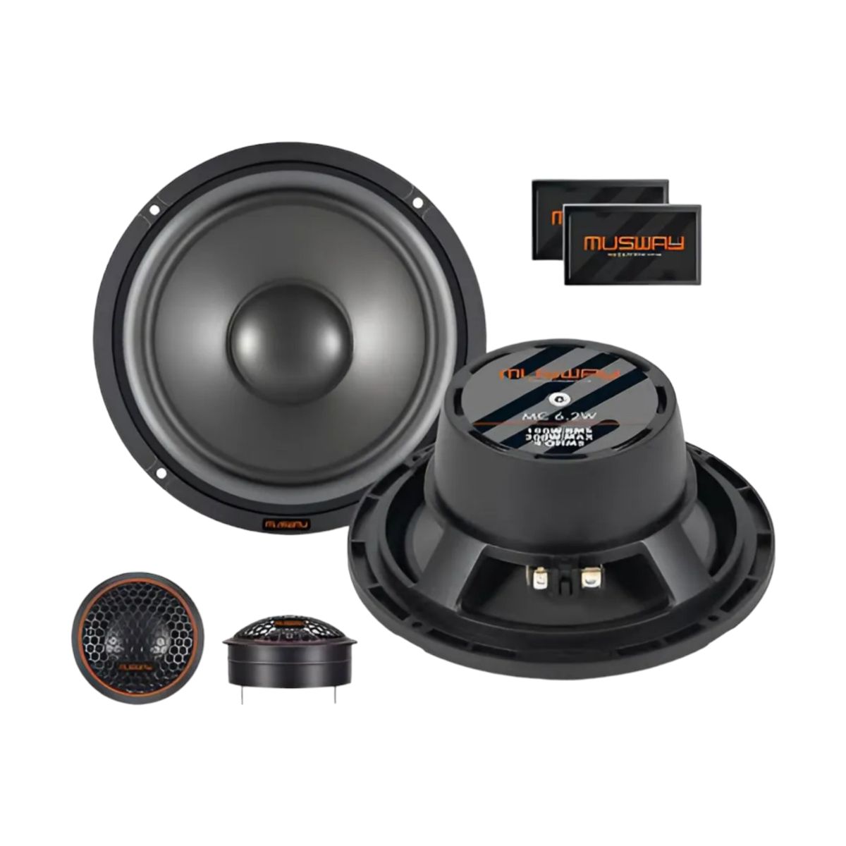 GENERICO - PARLANTES COMPONENTES MUSWAY 200WATTS  - MC6.2C