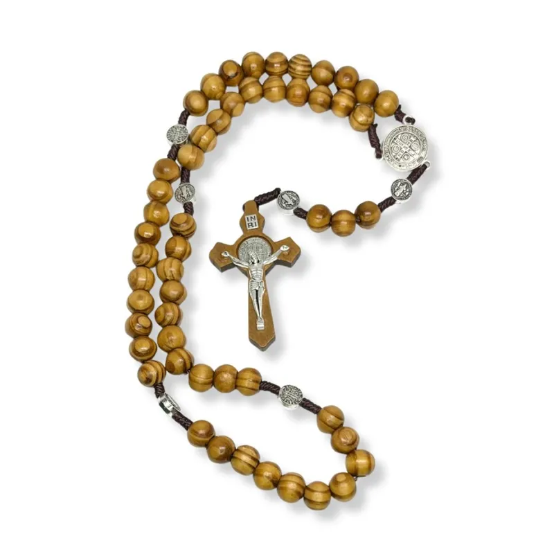 SANTORAL - Rosario Medalla de San Benito - Olivo