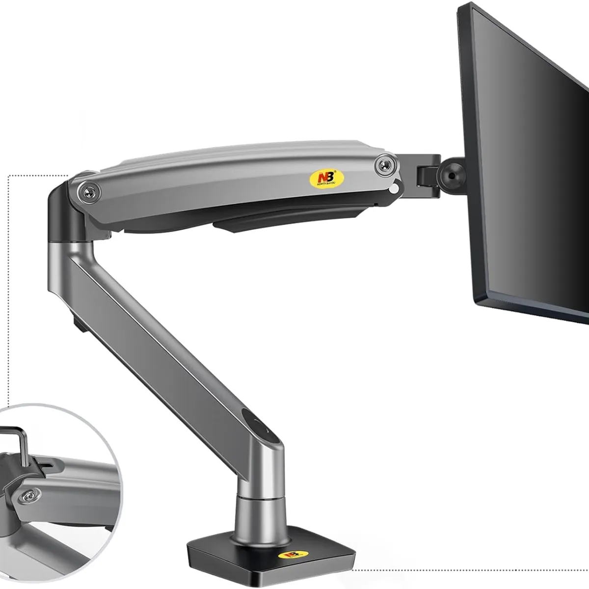 NB NORTH BAYOU - Rack Soporte Hidráulico con Puerto USB para Monitor NB G70