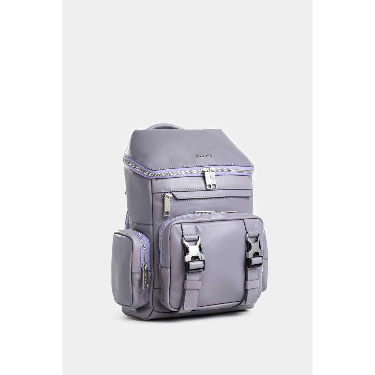 VELEZ - Vélez Mochila Mini Archaeology Cuero Mujer Chapa Decor Lila