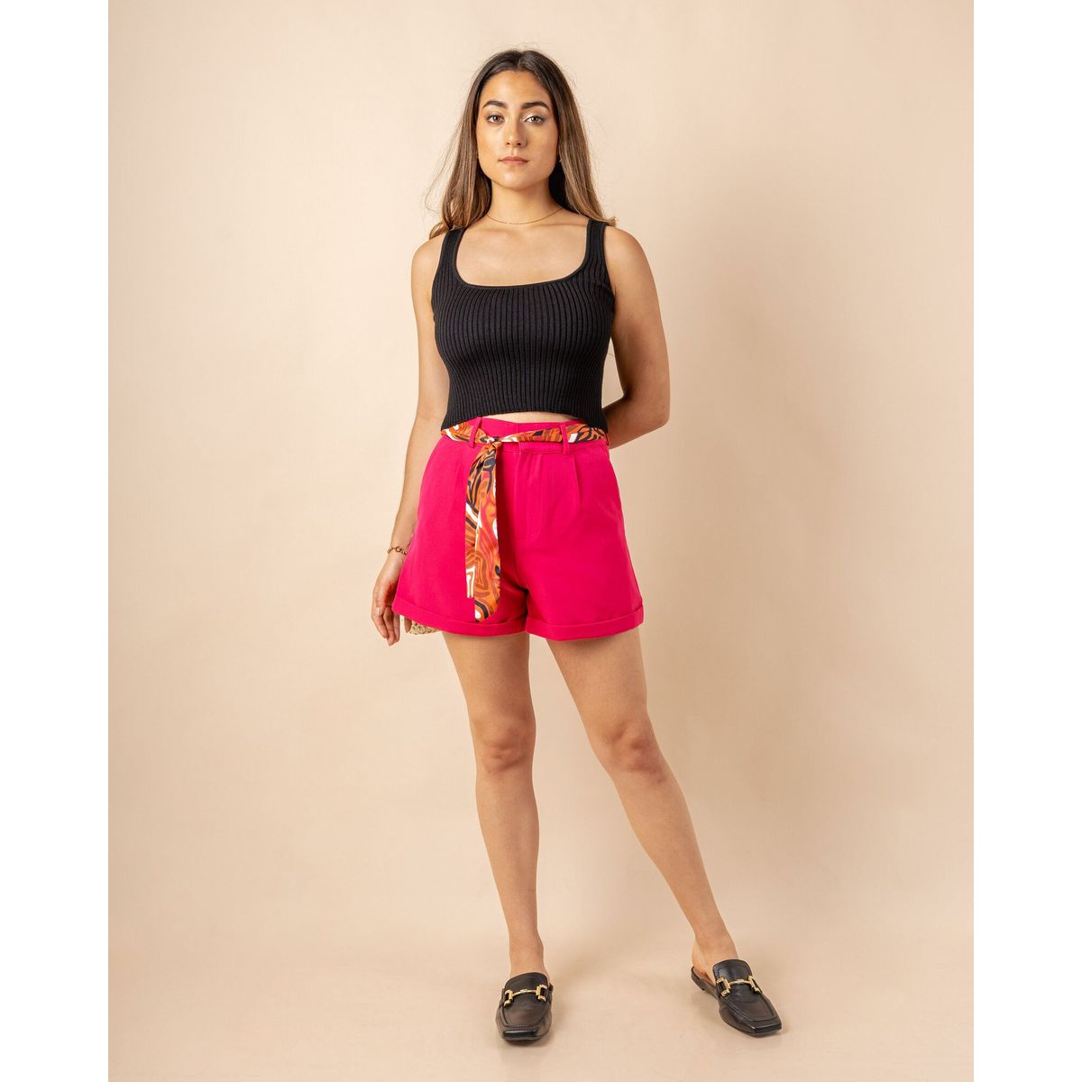 FASSINE - Short a la Cintura Mujer Fassine