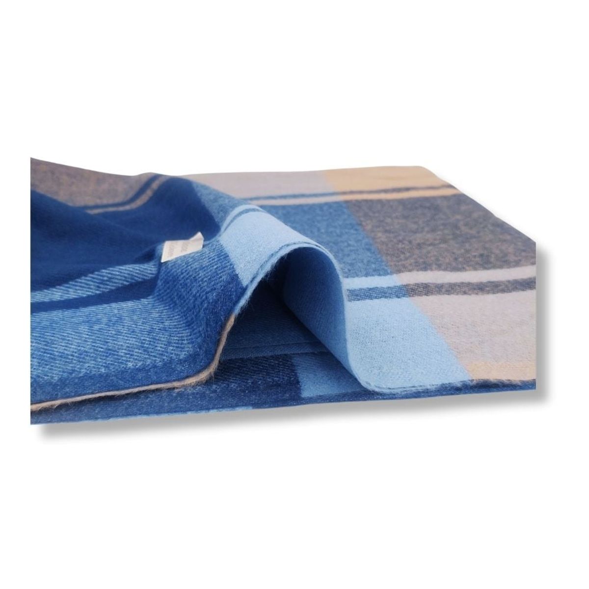 GENERICO - Maxi Bufanda Mujer Crema y Marron