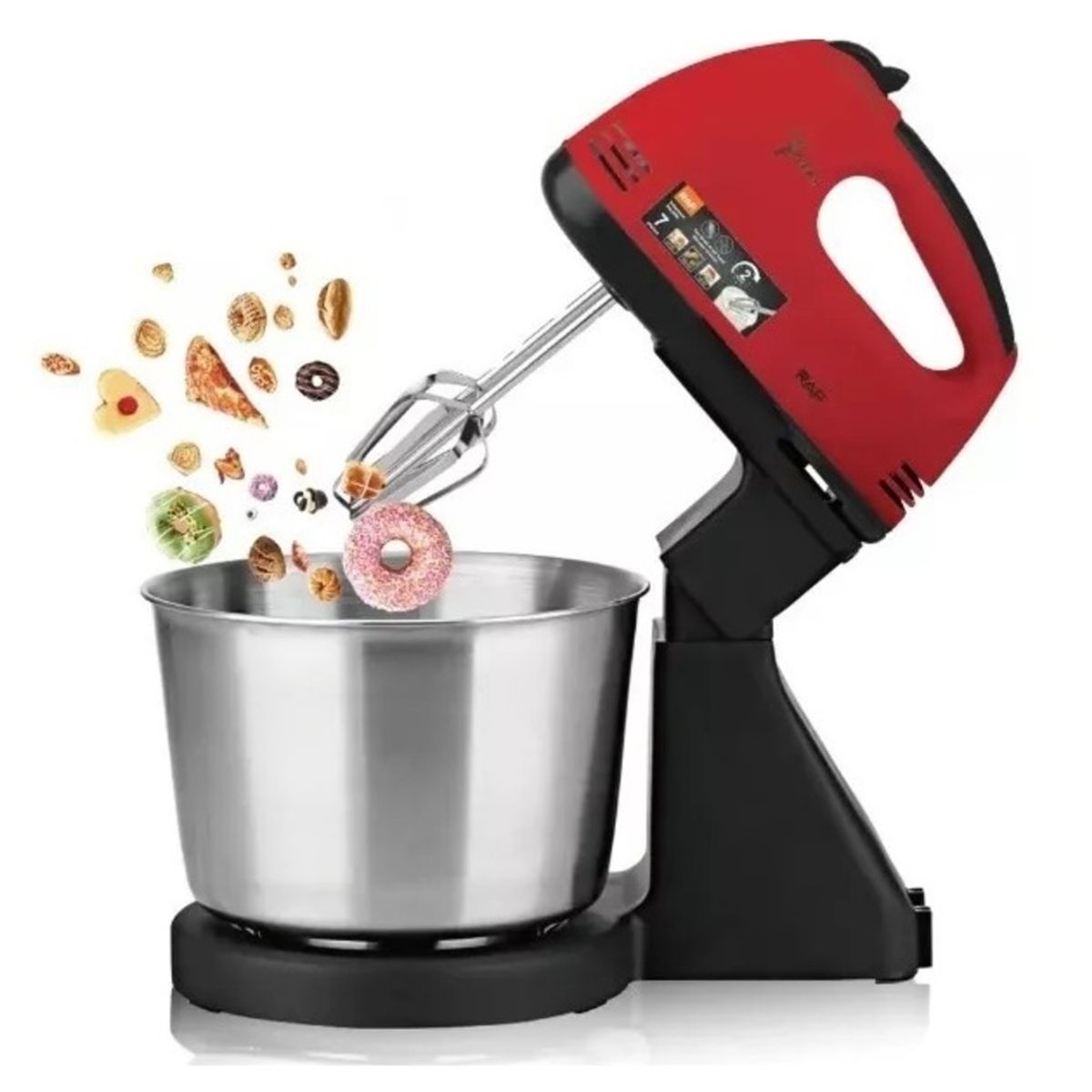 GENERICO - Batidora De Mano Eléctrica de 2litros Raf De 7 Velocidades 250w