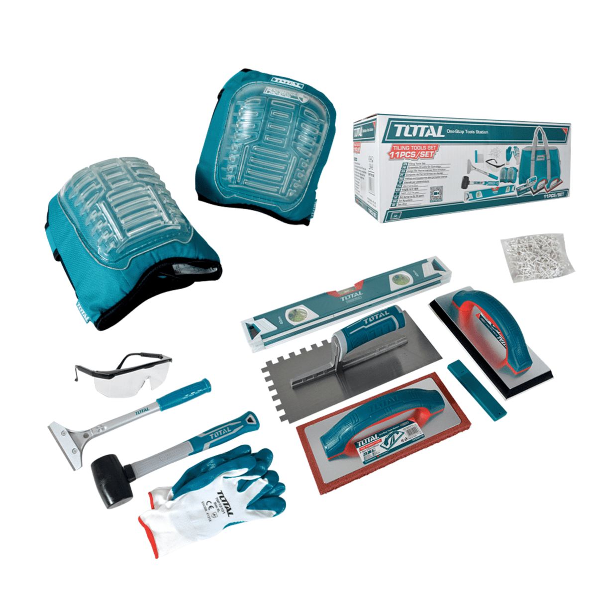 TOTAL TOOLS - Set de herramientas para ceramica 11 piezas Total