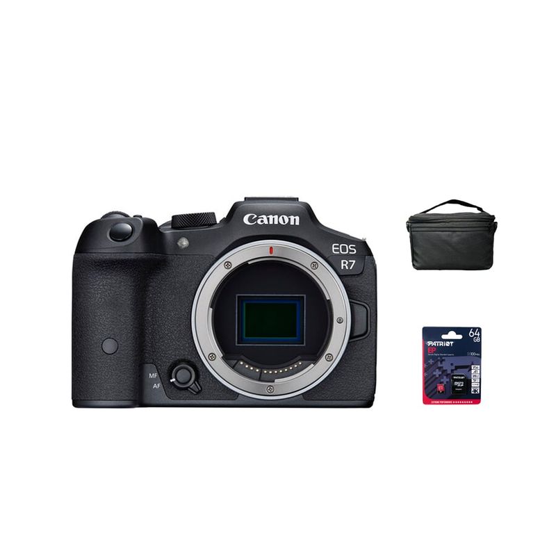 CANON - Camara Canon EOS R7 Solo cuerpoGratis Estuche + Mem64Gb