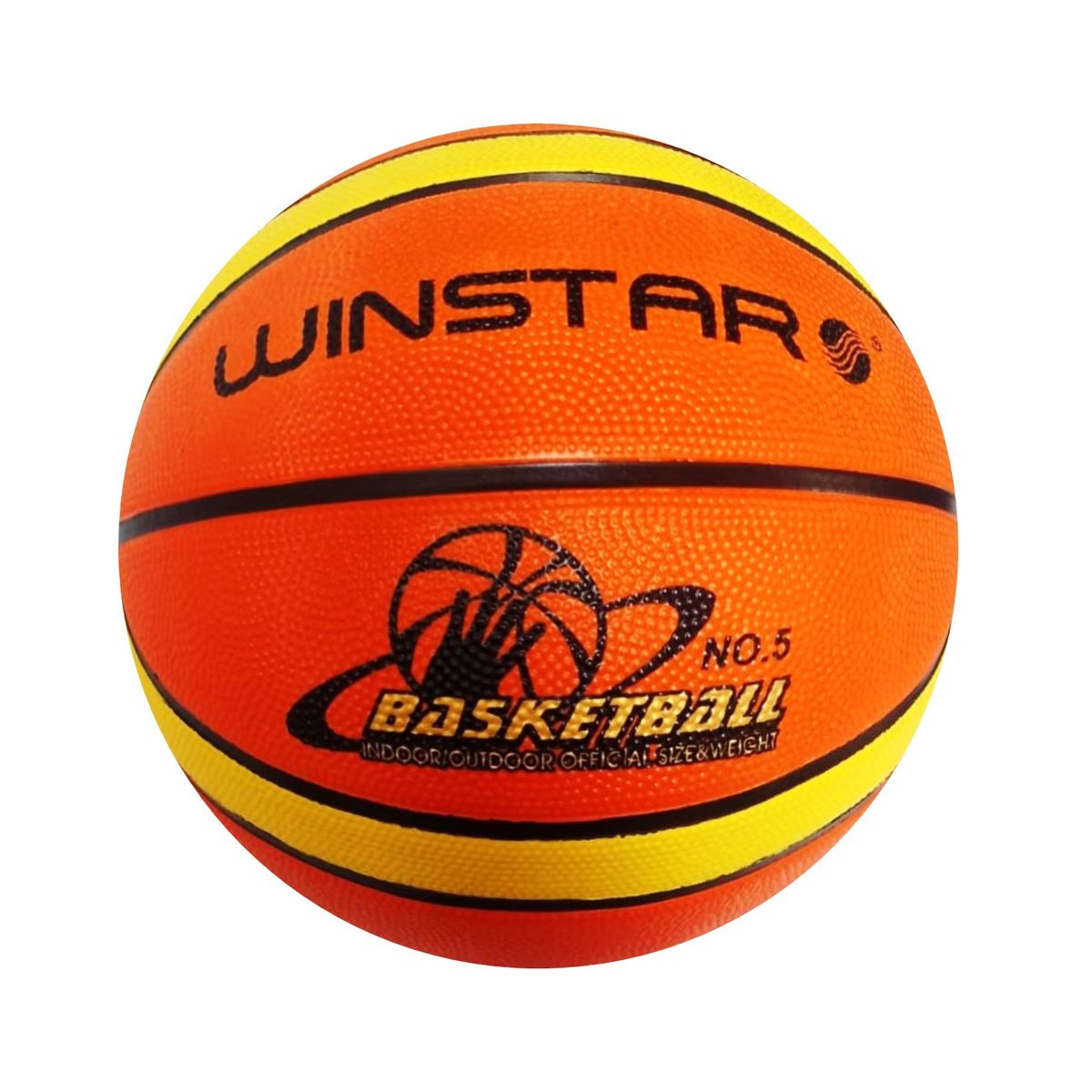 WINSTAR - PELOTA PARA BÁSQUET TALLA 5 BALONCESTO GOMA WINSTAR NARANJA