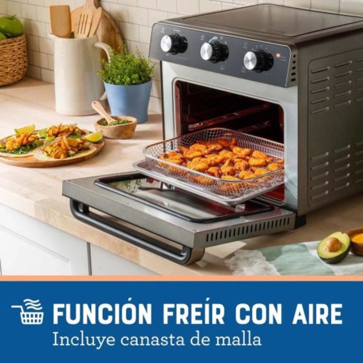 OSTER - Horno con Freidora de Aire Oster® 22L TSSTTVMAF1NS