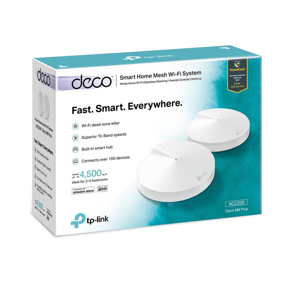 TP LINK - deco m9 plus 2pack wifi mesh tri banda ac2200 tp-link