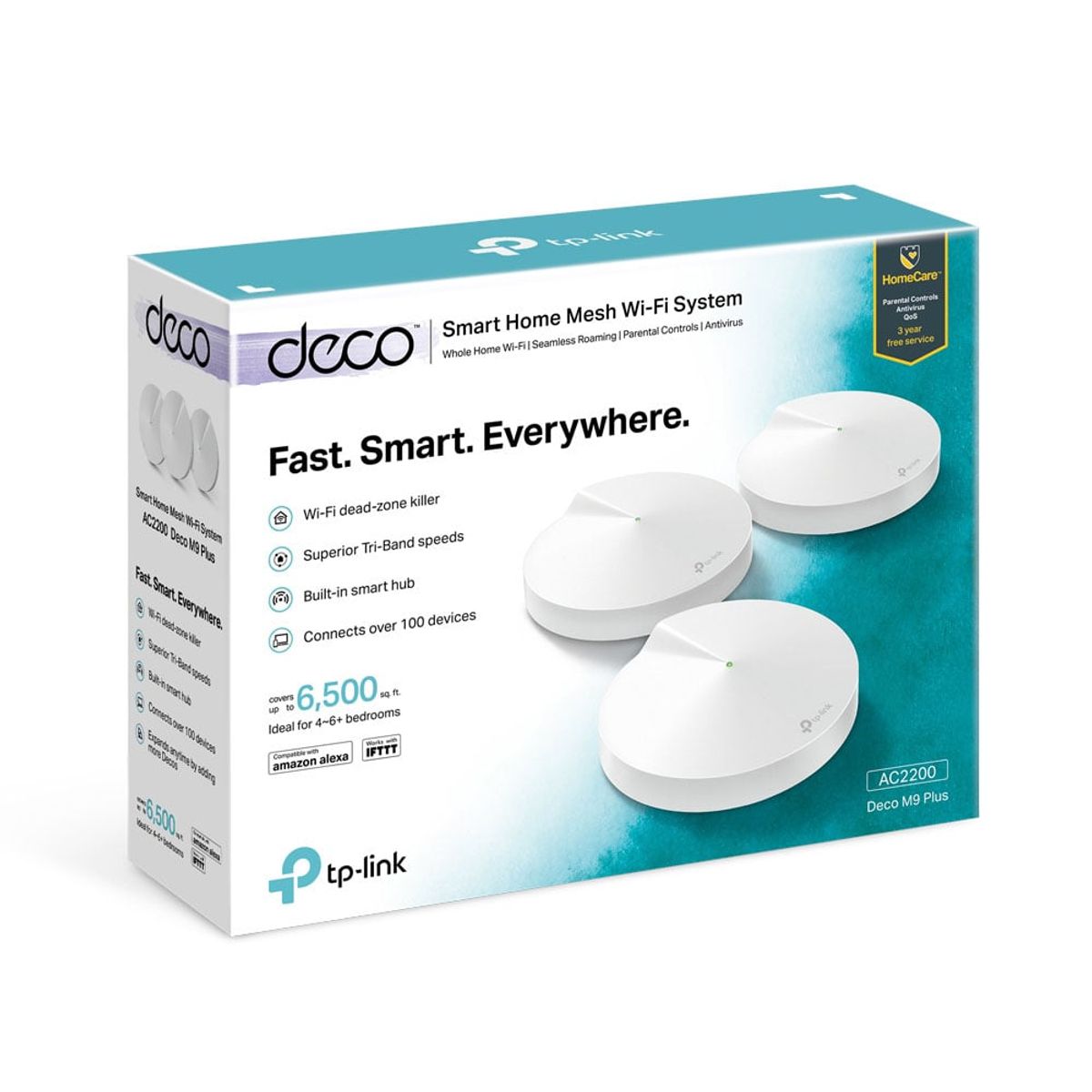 TP LINK - deco m9 plus 3pack wifi mesh tri banda ac2200 tp-link