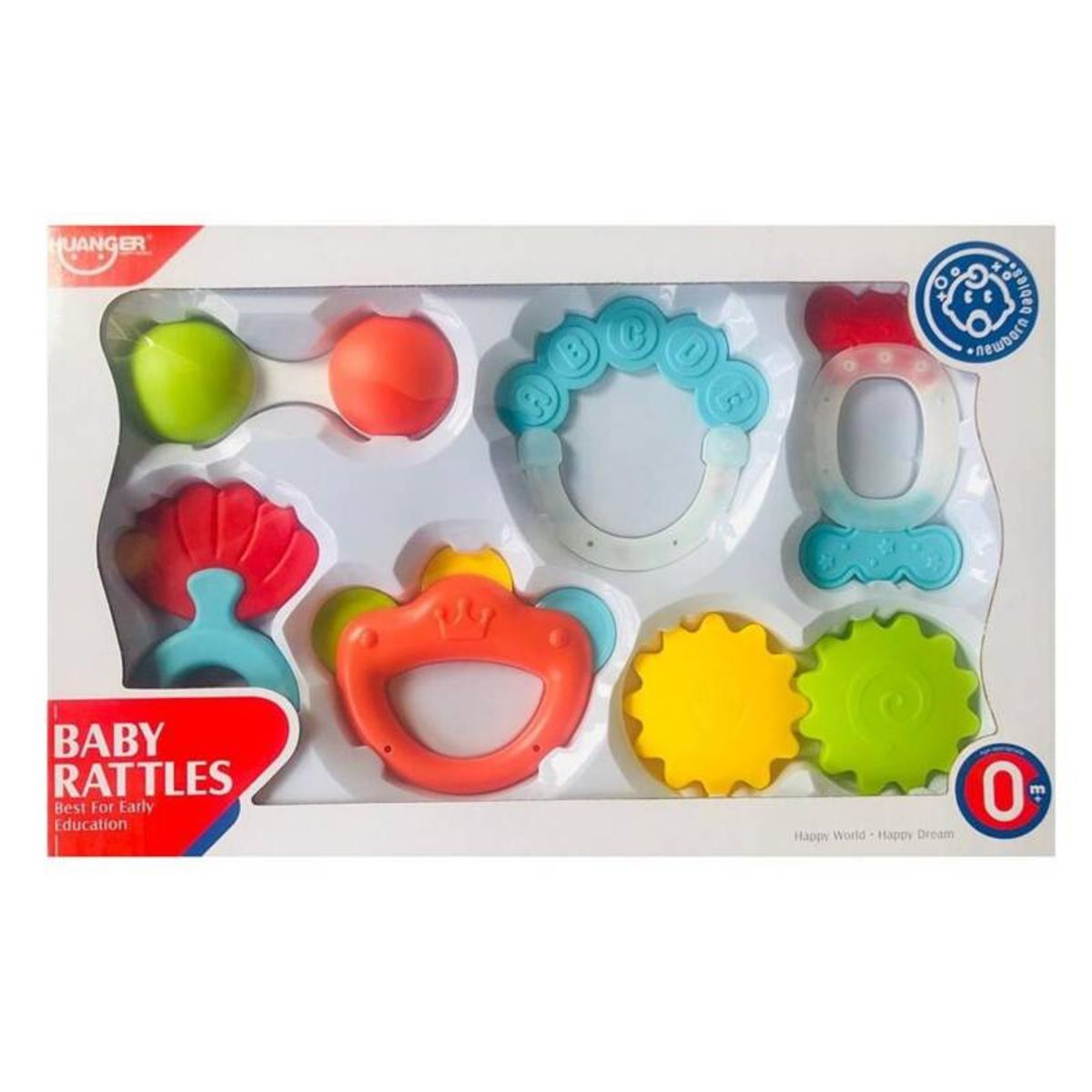 HUANGER - Kit Mordedor Sonajero x 6 Piezas HE0151