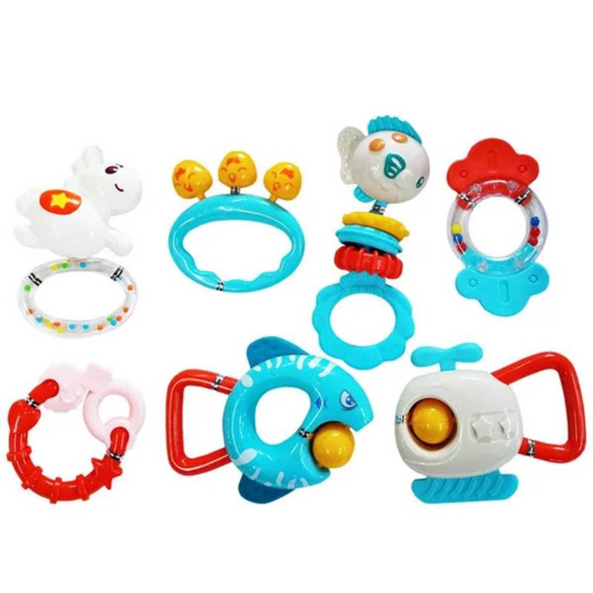 HUANGER - Kit Mordedor Sonajero x 7 Piezas HE0131