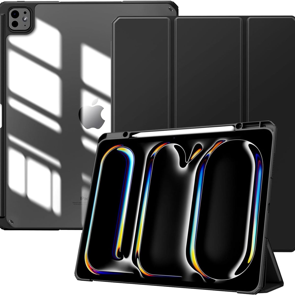 GENERICO - Case Funda PREMIUM para iPad PRO 13" 2024 M4 - Protector NEGRO