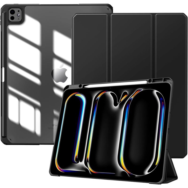 GENERICO - Case Funda PREMIUM para iPad PRO 13" 2024 M4 - Protector NEGRO