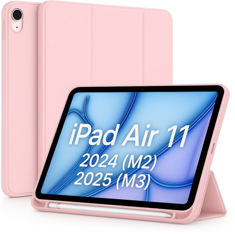 GENERICO - Case Funda iPad Air 11 M3 - Air 11 M2 Smart Cover - Rosa