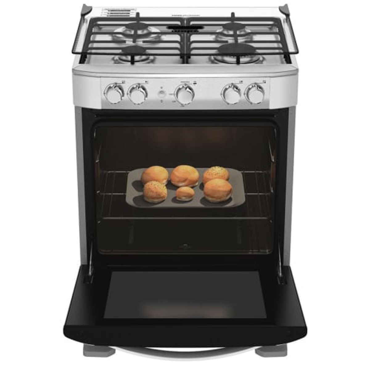 MABE - Cocina de piso a gas de 60 cm gris mabe - CMP6015SG0