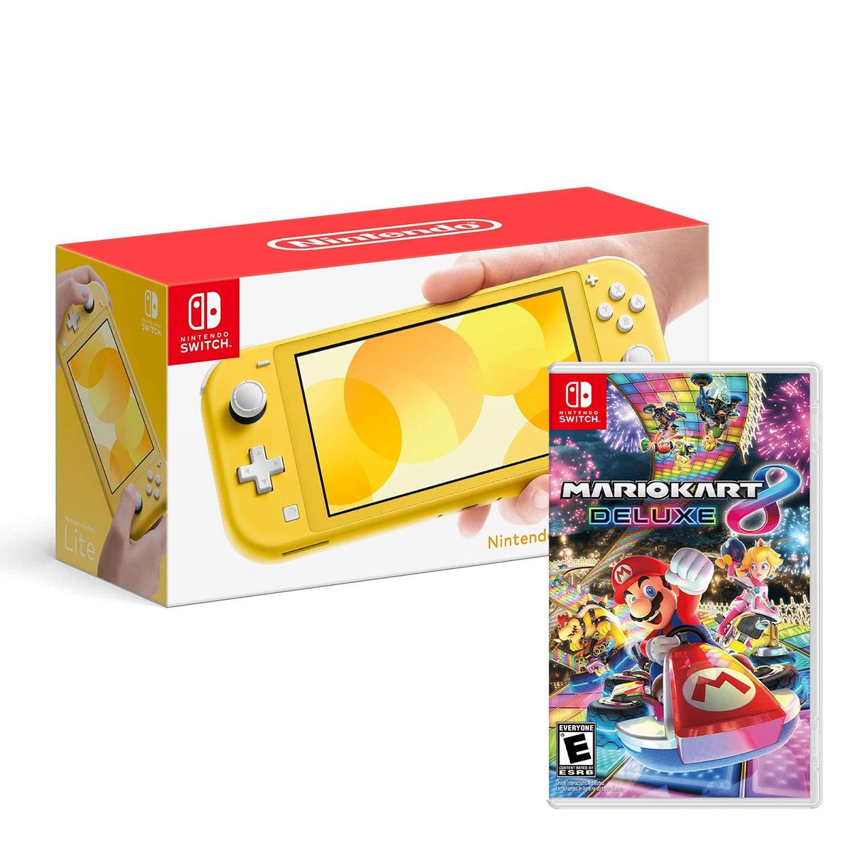 NINTENDO - Consola Nintendo Switch Lite Amarillo + Mario Kart 8 Deluxe