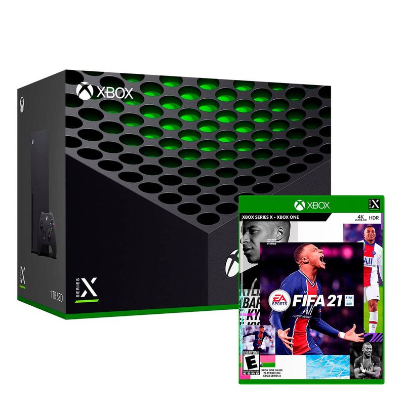 MICROSOFT - Consola Xbox Serie X Negro 1Tb + Fifa 21