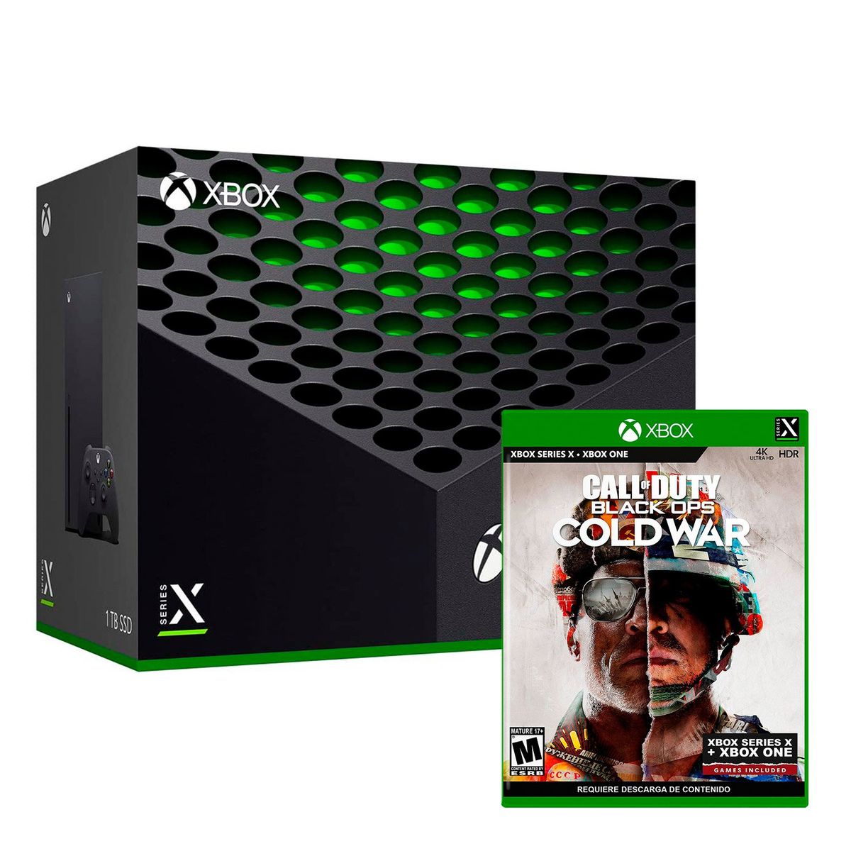 MICROSOFT - Consola Xbox Serie X Negro 1Tb + Call Of Duty Cold War
