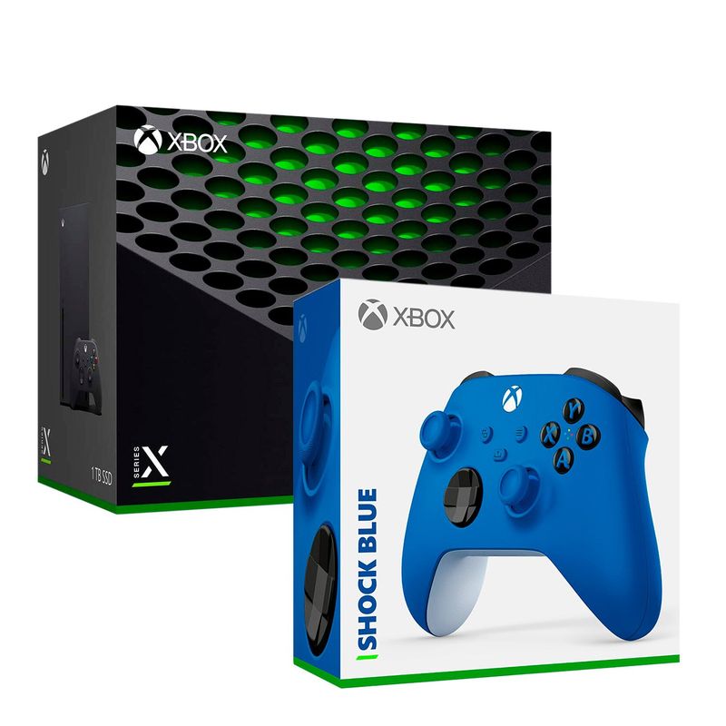 MICROSOFT - Consola Xbox Series X + Mando Shock Blue