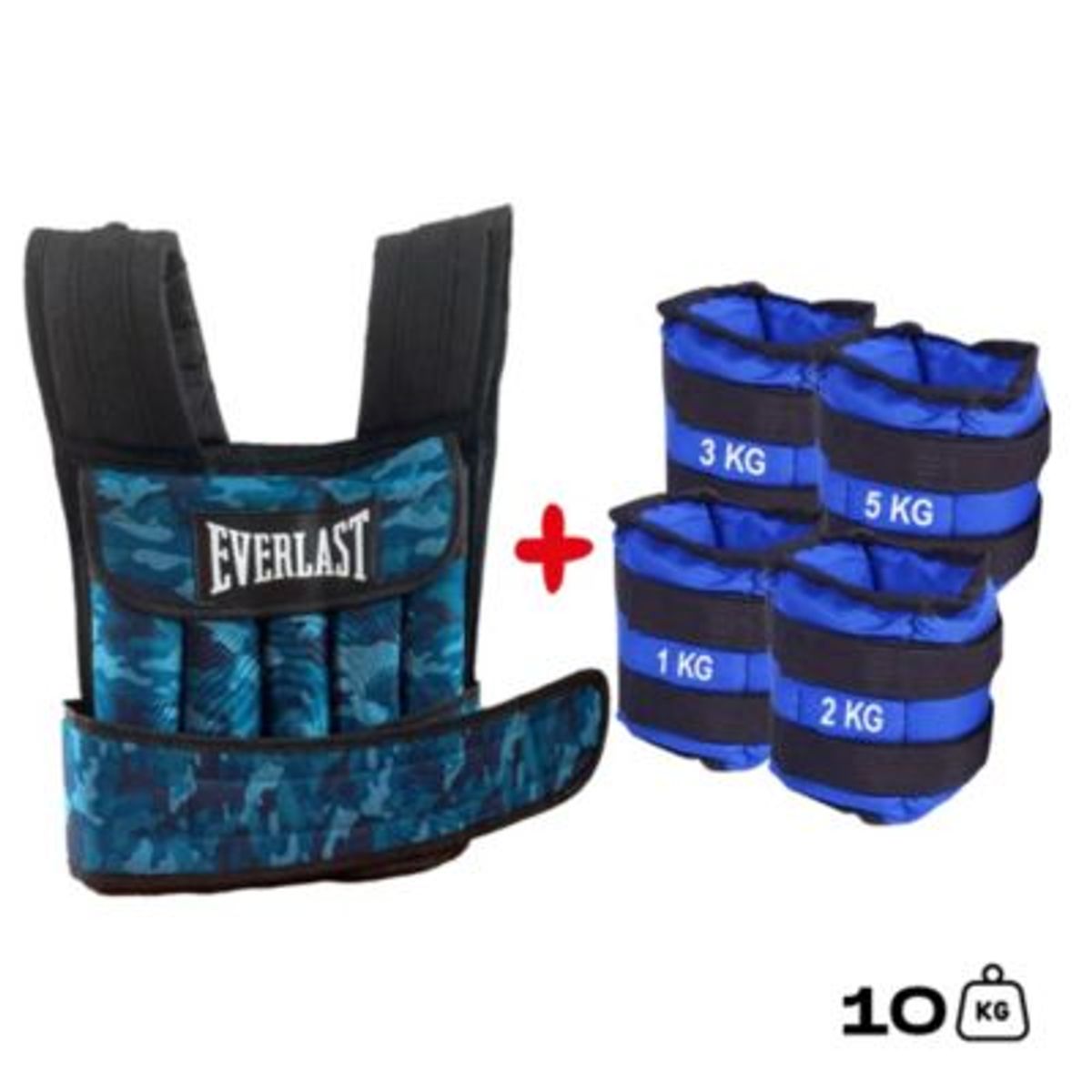 HOLGU - Chaleco De Peso 10kg  Tobillera Con Peso 1kg2kg3kg5kg