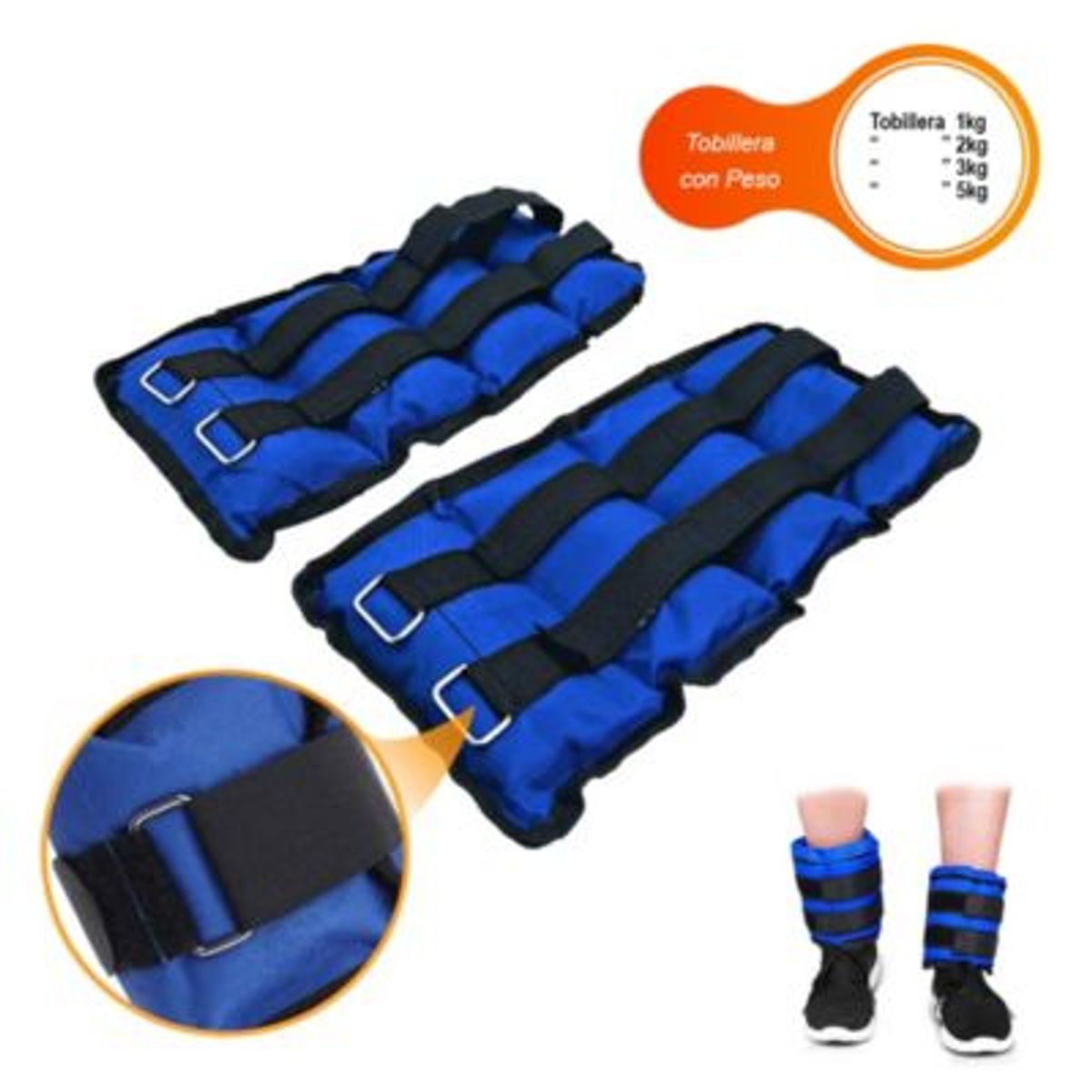 HOLGU - Chaleco De Peso 10kg  Tobillera Con Peso 1kg2kg3kg5kg