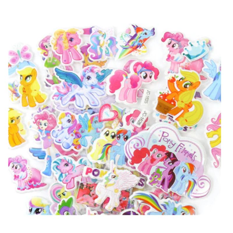 GENERICO - Pack x 10 láminas de Stickers Caballos