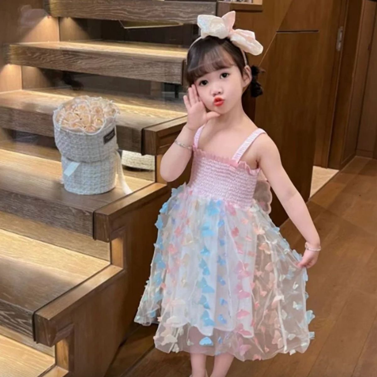 GENERICO - VESTIDO PARA BEBE ESTILO MARIPOSAS