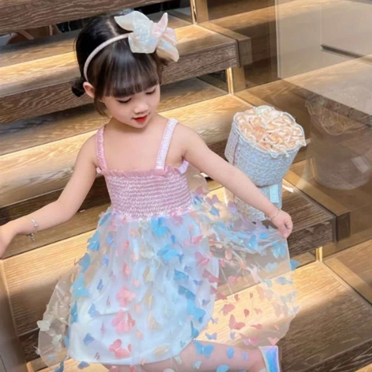 GENERICO - VESTIDO PARA BEBE ESTILO MARIPOSAS