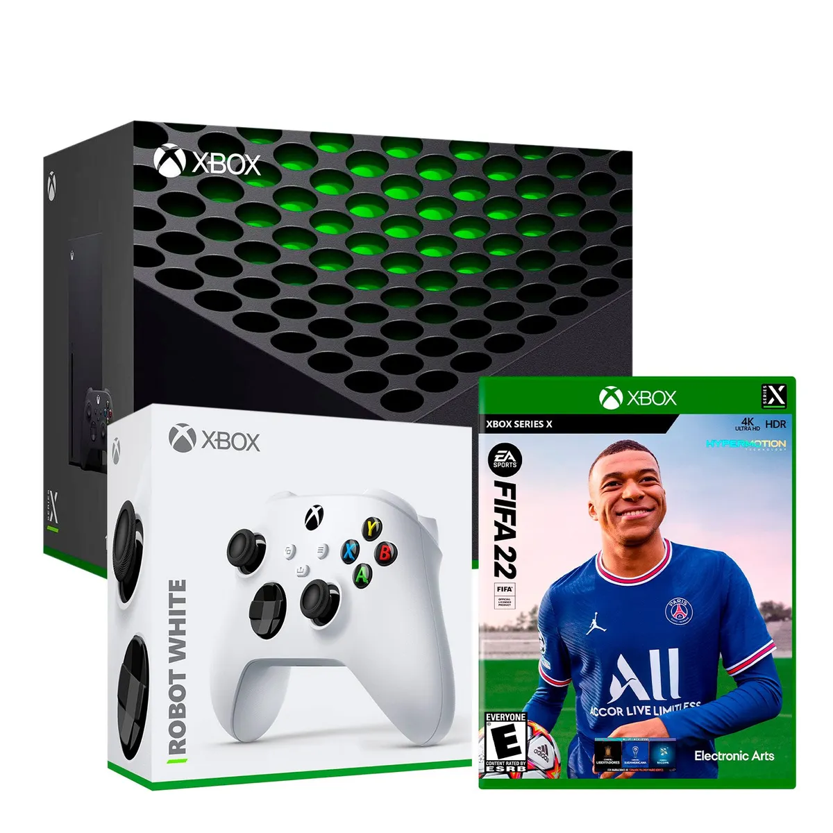 MICROSOFT - Consola Xbox Series X + Fifa 22 + Mando Robot White