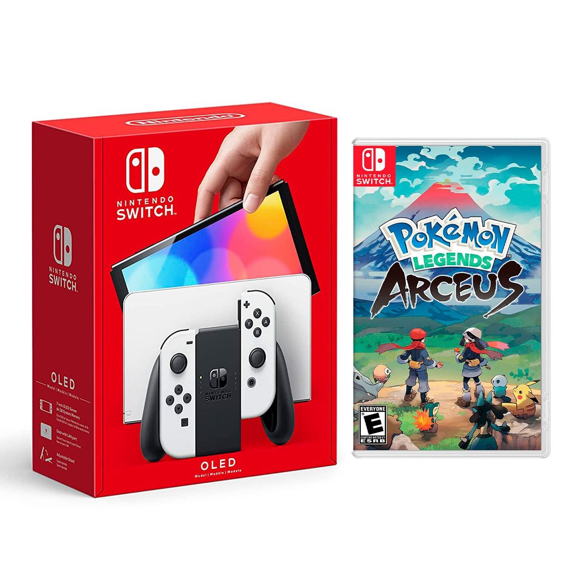NINTENDO - Consola Nintendo Switch Modelo Oled Blanco + Pokémon Legends Arceus