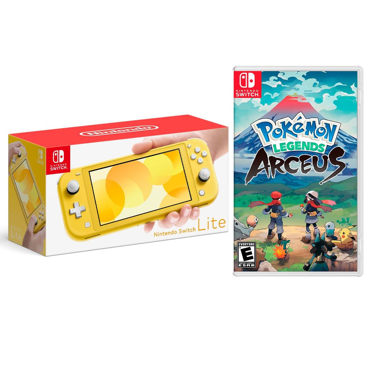 NINTENDO - Consola Nintendo Switch Lite Amarillo + Pokémon Legends Arceus