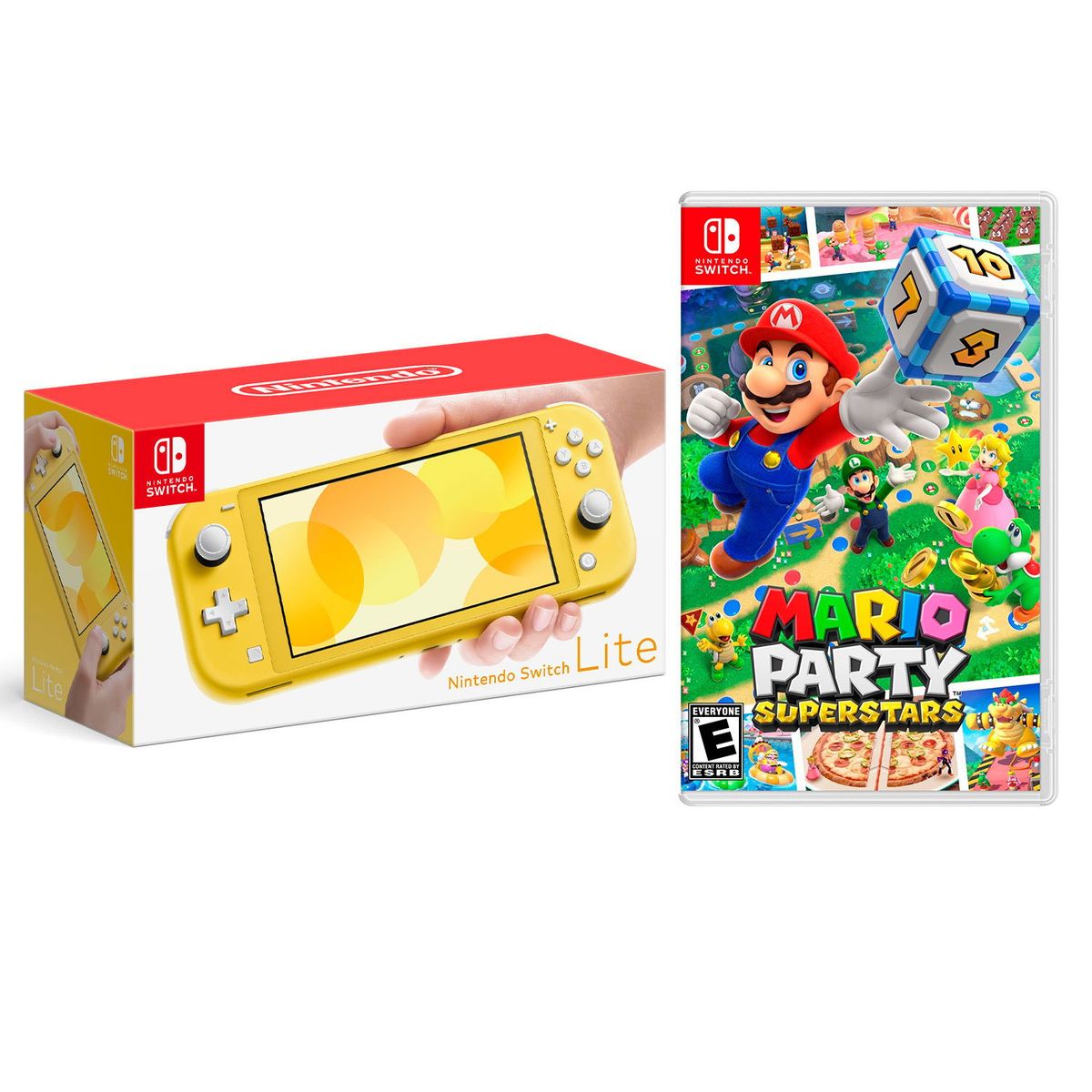 NINTENDO - Consola Nintendo Switch Lite Amarillo + Mario Party Superstar